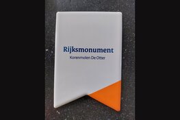 Korenmolen De Otter al 50 jaar Rijksmonument