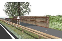 Bouw fietsbrug over Voordijksloot langs N243 in 2026