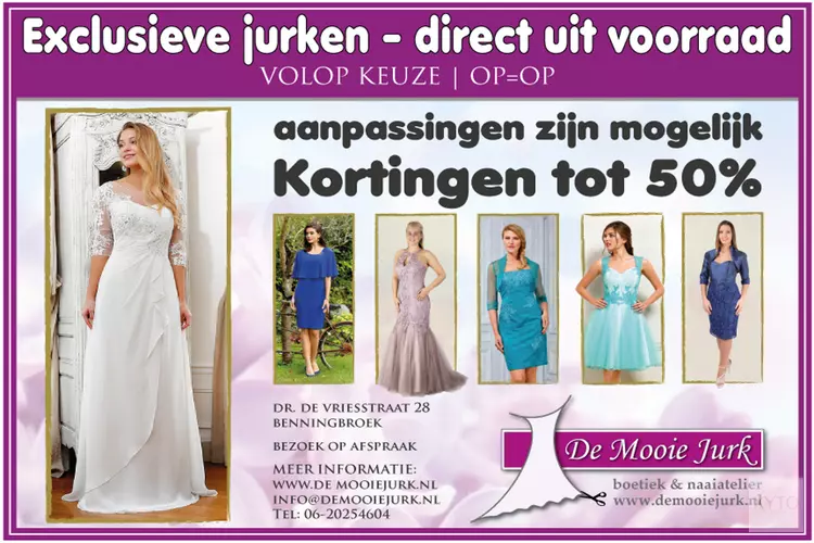 De Mooie Jurk verder als naaiatelier