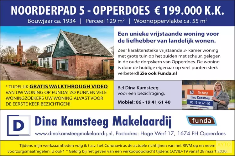 Vrijstaand en landelijk wonen in het mooie Opperdoes