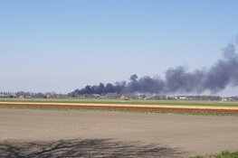 Vrachtwagen in de brand