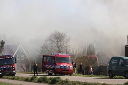 Vrachtwagen in de brand