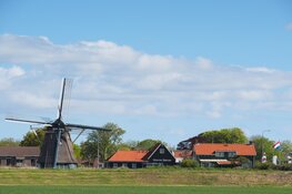 Schermermolens vieren de vrijheid met rouw en vreugdestand