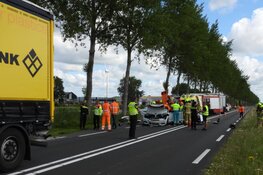Hulpdiensten massaal aanwezig na botsing Zuidschermer