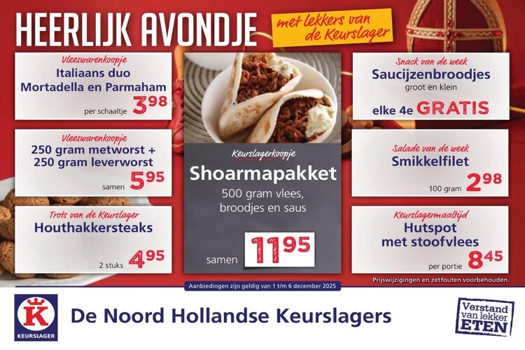 Weekaanbieding bij De Vries Keurslager