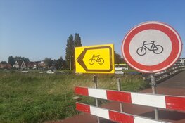 Fietspad Molenkade in Alkmaar afgesloten