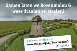 Stemmen op Bovenmolen G: nog één week te gaan! Molen G heeft uw hulp nodig.