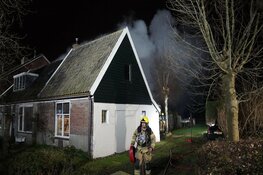 Schuurtje in brand aan de Omval