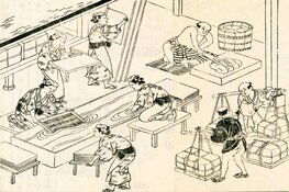 Workshop kaartje drukken op Japans papier in Museum Jan Boon